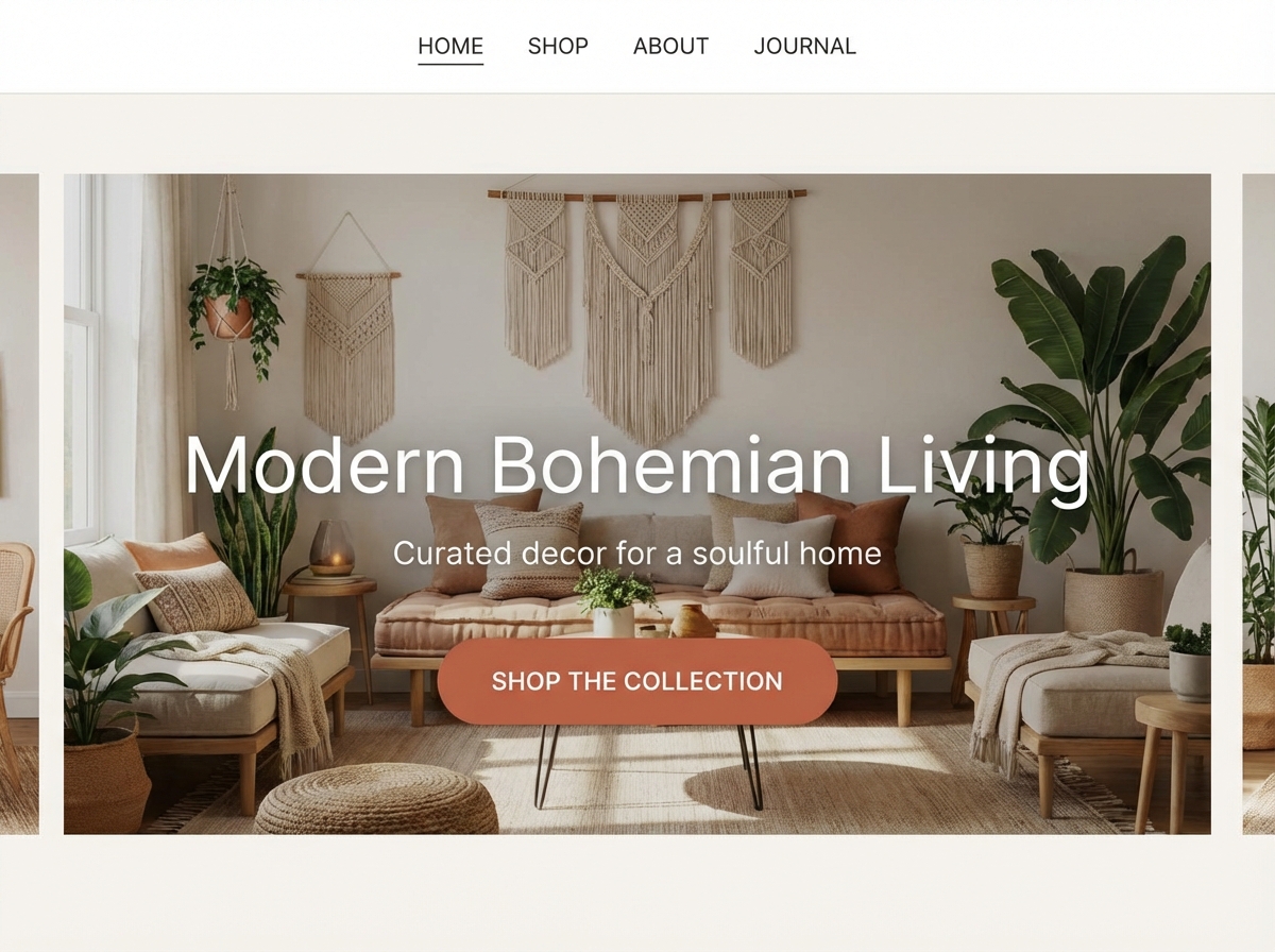 Build Your Dream Bohemian Home Decor Website website preview