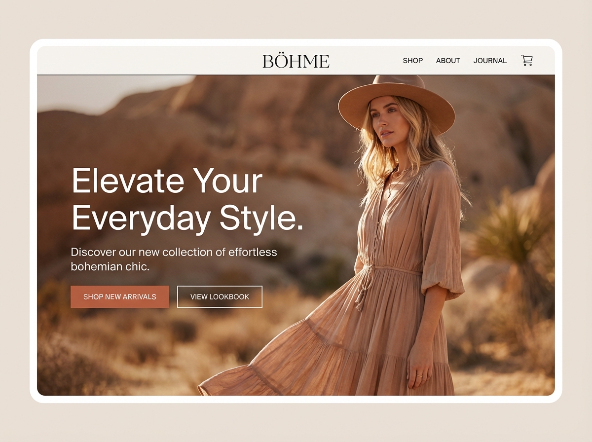 Launch Your Stunning Böhme Boutique Website website preview