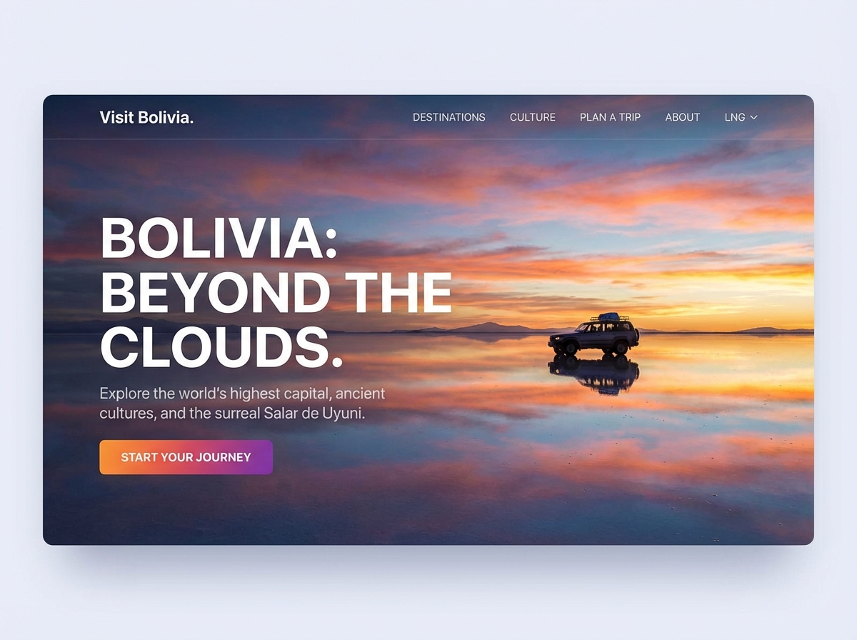Create Your Digital Gateway to Bolivia website preview