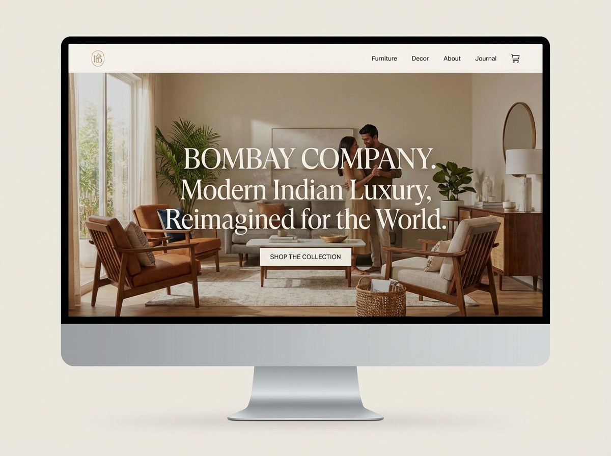 Build a Beautiful Online Storefront for Your Bombay Company website preview