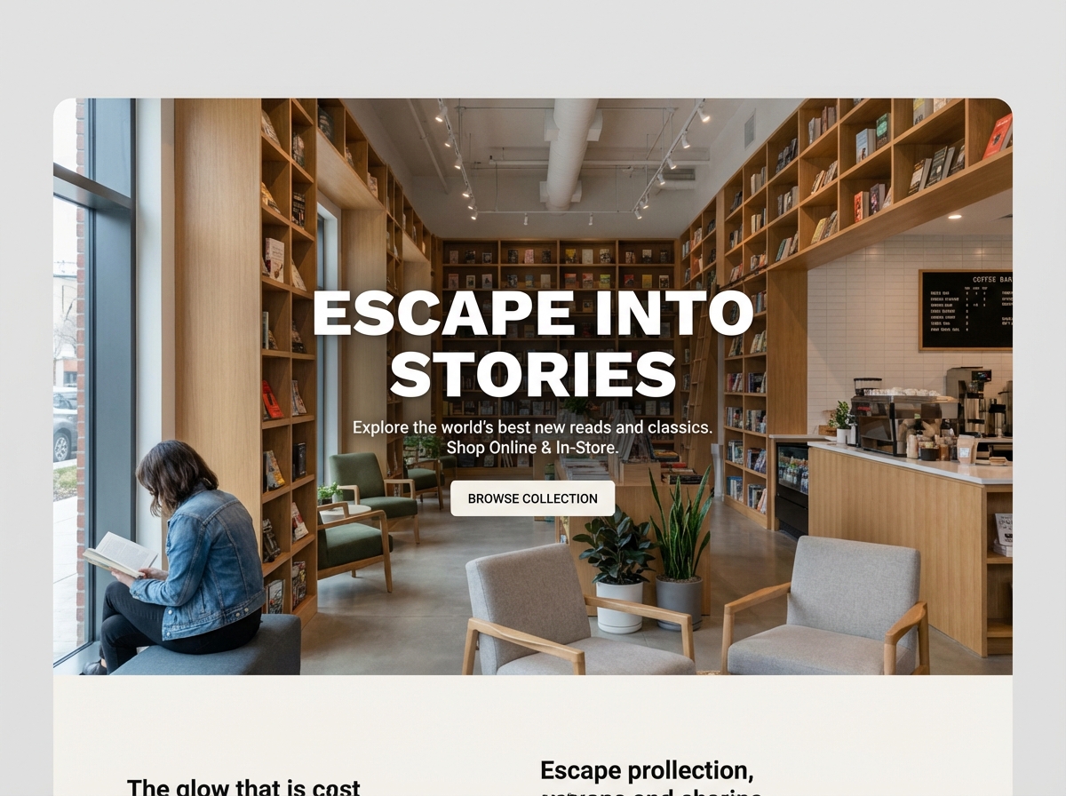 Build Your Dream Online <span style='color: #8C52FF;'>Bookstore Website</span> website preview