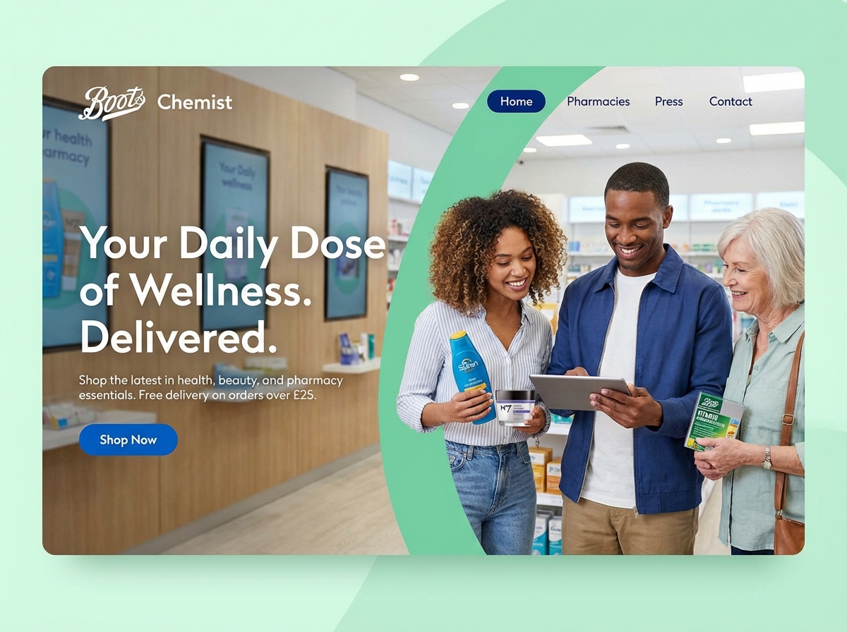 Build a Professional Boots Chemist Website website preview