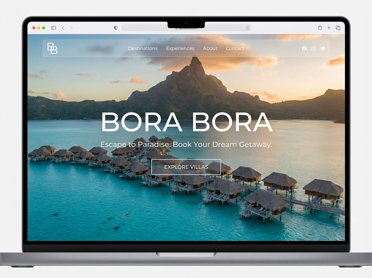 Your Guide to Paradise: Create a Stunning Bora Bora Website website preview