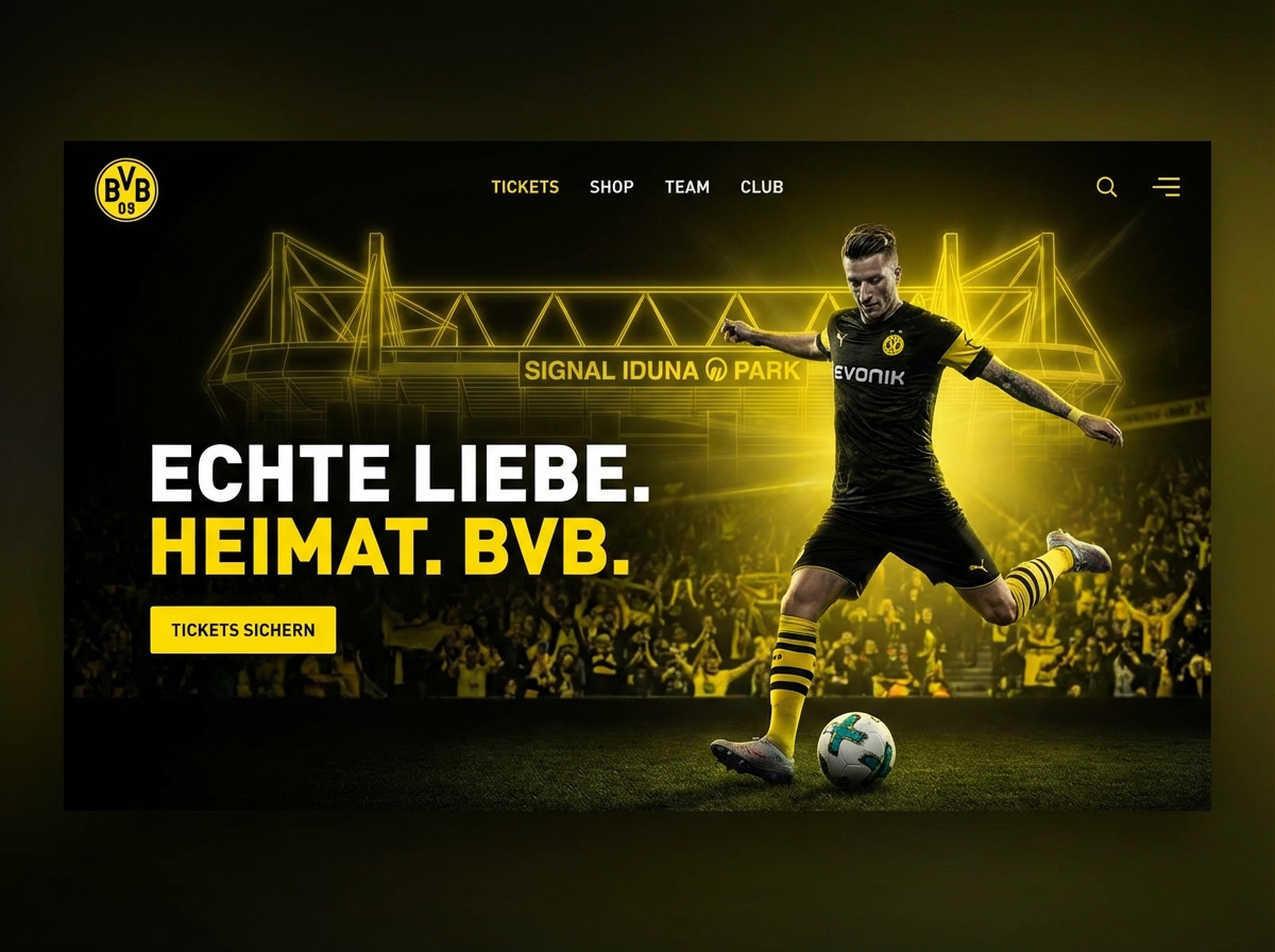 Create Your Ultimate Borussia Dortmund Fan Website website preview
