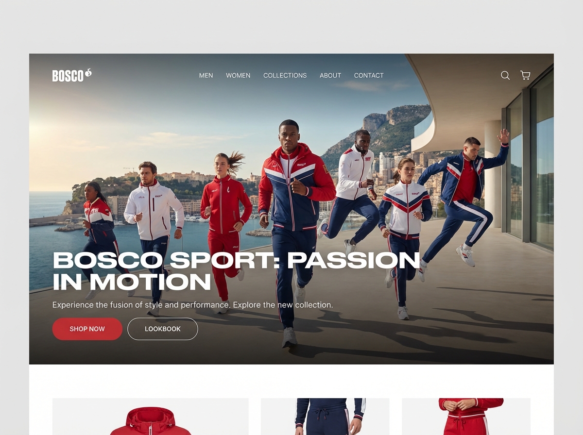 Build a Powerful Website for Your Bosco Sport Brand website preview