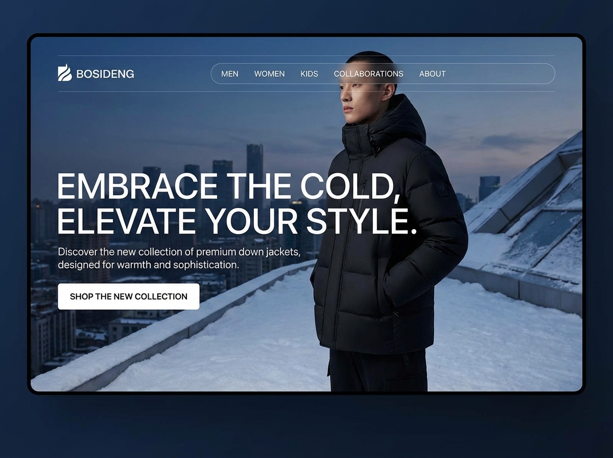 Build a Stunning Online Presence for your Bosideng Brand website preview