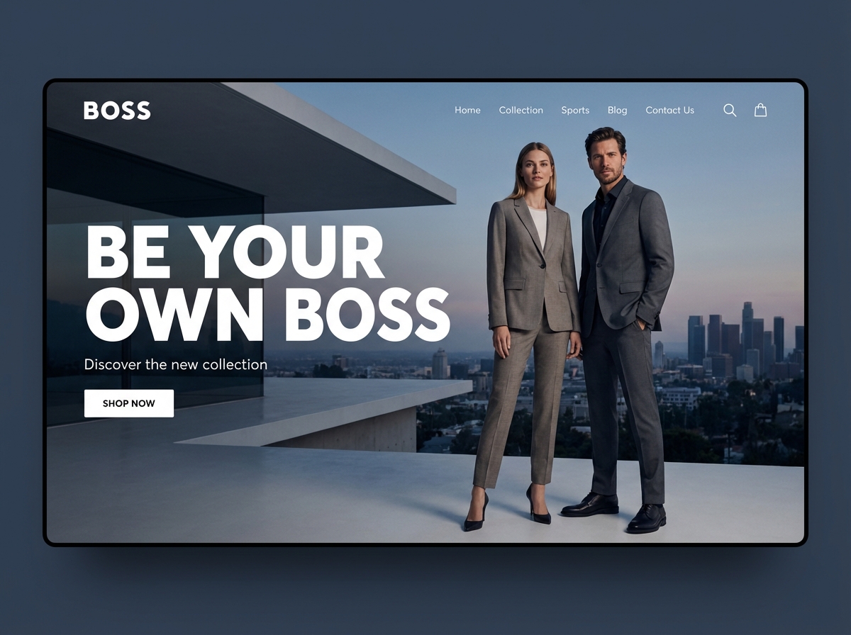 Build a Sophisticated Online Presence for BOSS Hugo Boss Affiliates website preview
