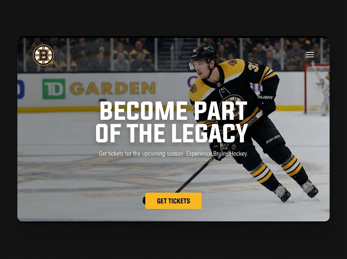 Build a Championship-Caliber Boston Bruins Fan Website website preview