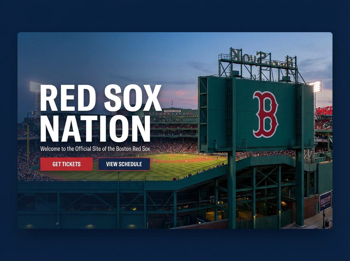 Build a Championship-Caliber Boston Red Sox Fan Website website preview