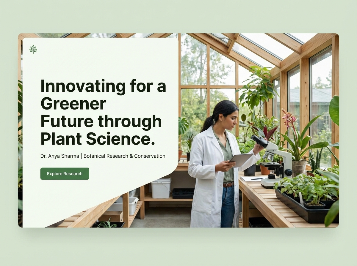 Build Your Professional Botanist Research Scientist Website website preview