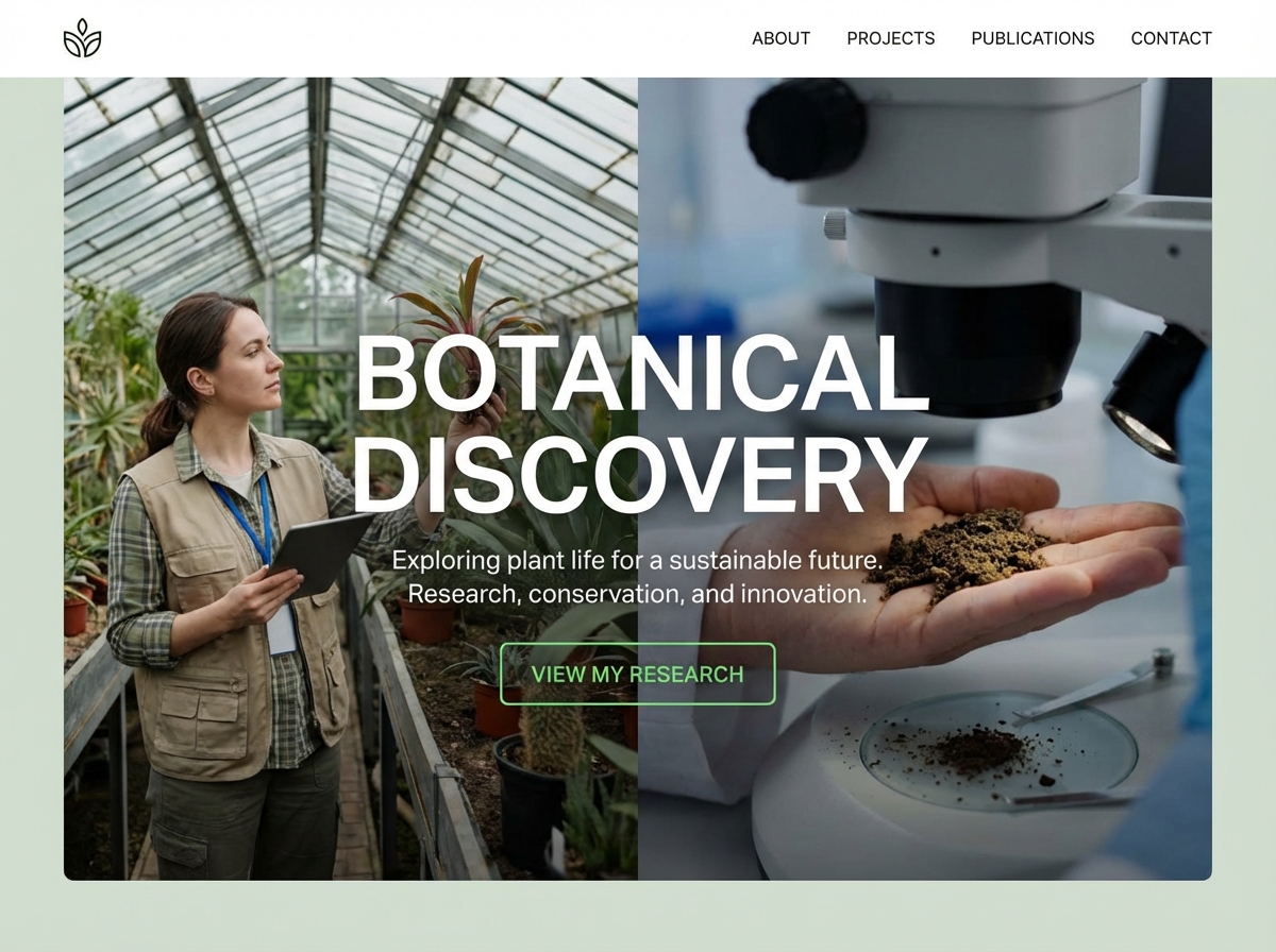 Build a Professional Online Presence for your Botanical Research website preview