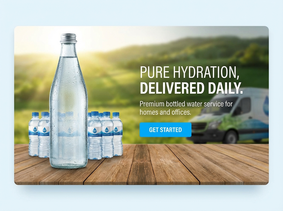 Boost Your Business with a Professional Bottled Water Distribution Website website preview