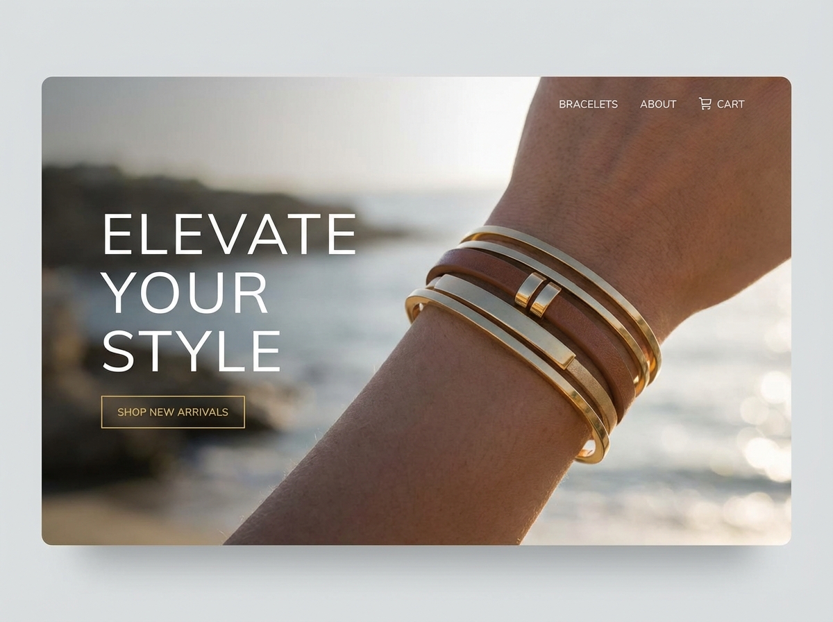 Showcase Your Craft with a Stunning Bracelet Website Builder website preview
