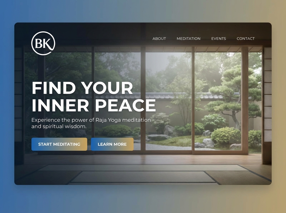Build a Divine Presence with Grigora's Brahma Kumaris Website Builder website preview