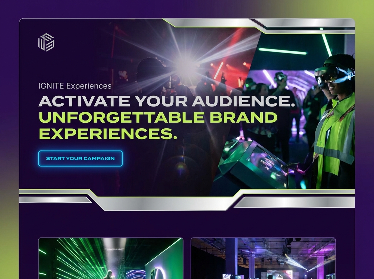 Launch Engaging Brand Activation Websites with Grigora website preview