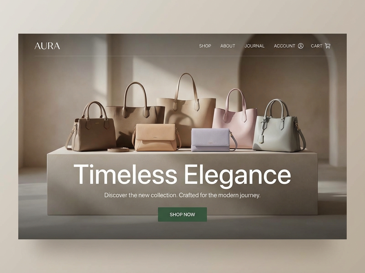 Showcase Your Collection with a Stunning Brand Bags Website website preview