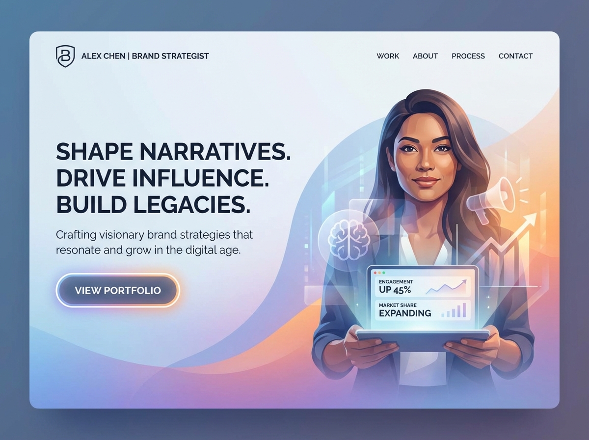 Build Your Professional Brand Manager Portfolio website preview