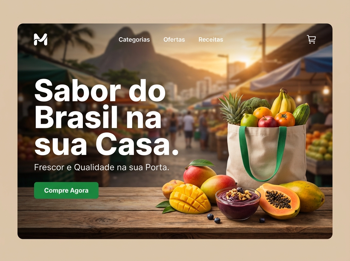 Build a Stunning Brazilian Grocery Website website preview