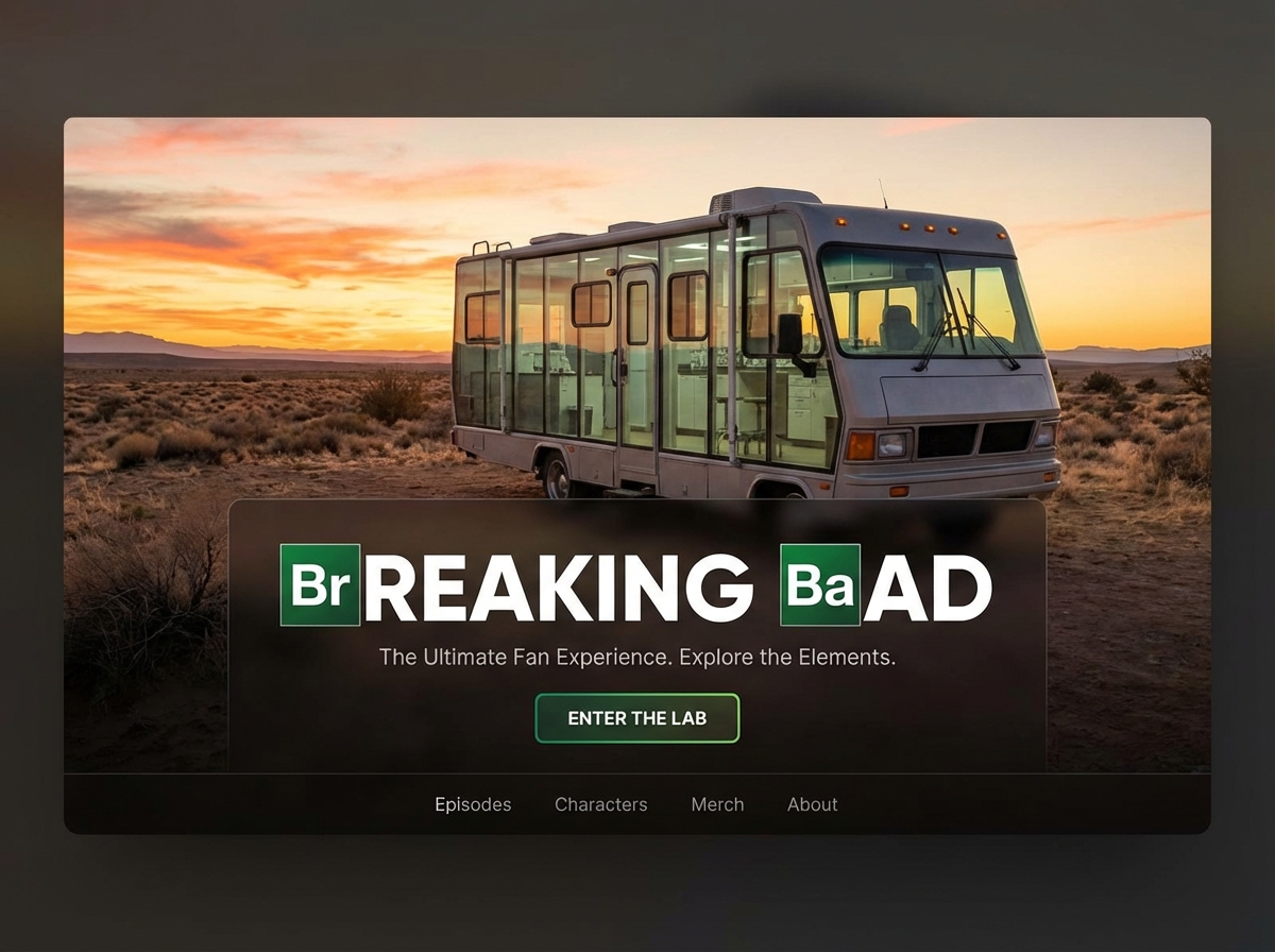 Build Your Ultimate Breaking Bad Fan Website website preview