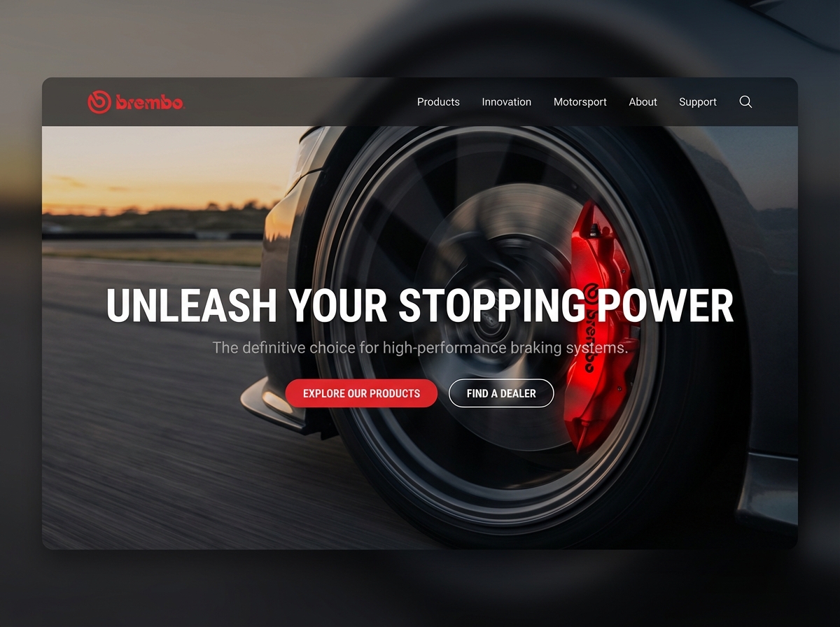 Build a High-Performance Brembo Fan Website website preview