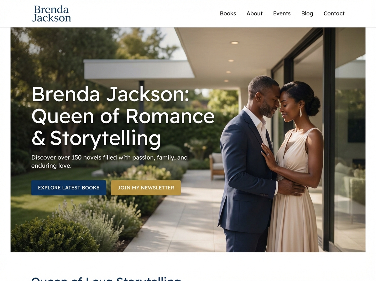 Build Your Personal Brand with Brenda Jackson website preview
