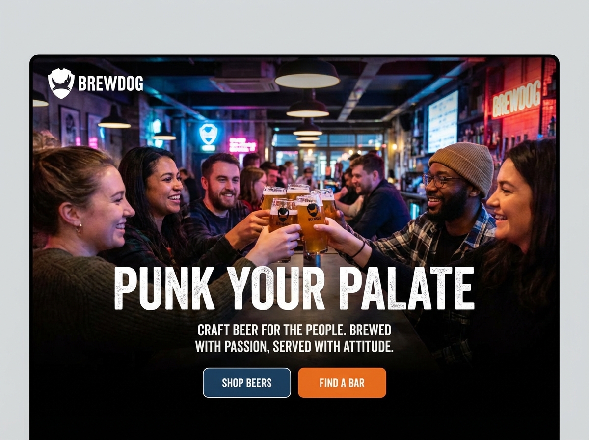 Craft Your Online Presence with Our BrewDog Website Builder website preview