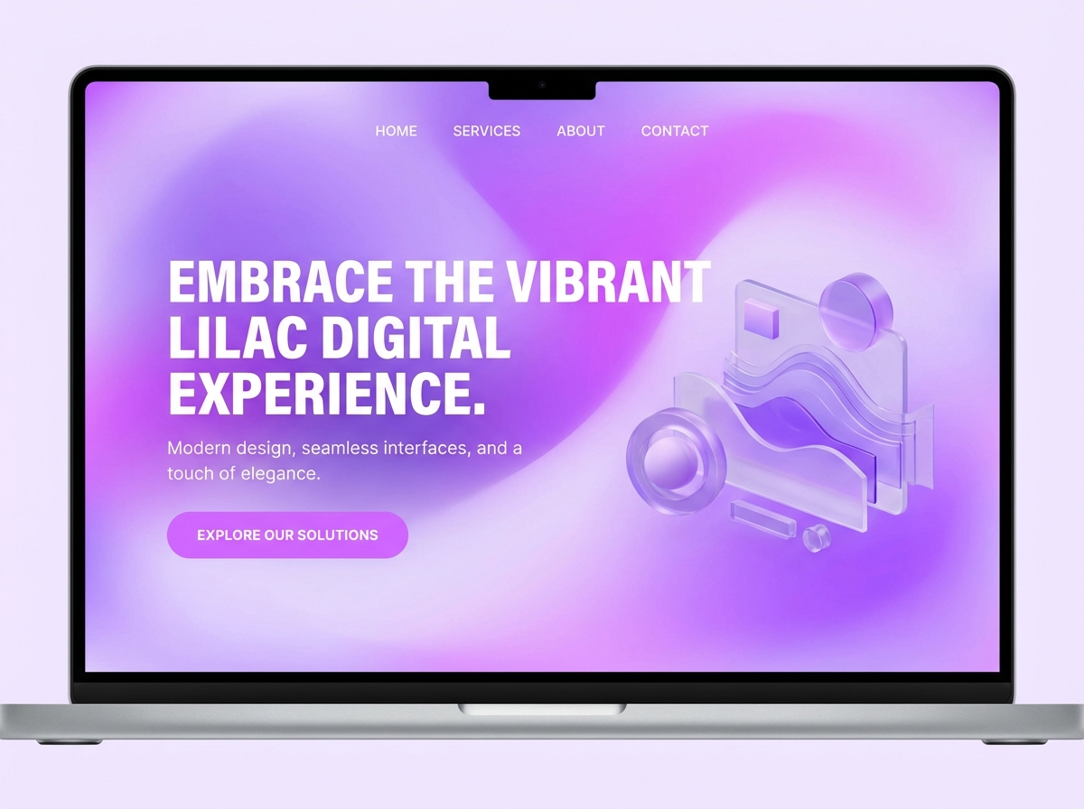 Unleash Your Creativity with a Radiant Bright Lilac Palette website preview