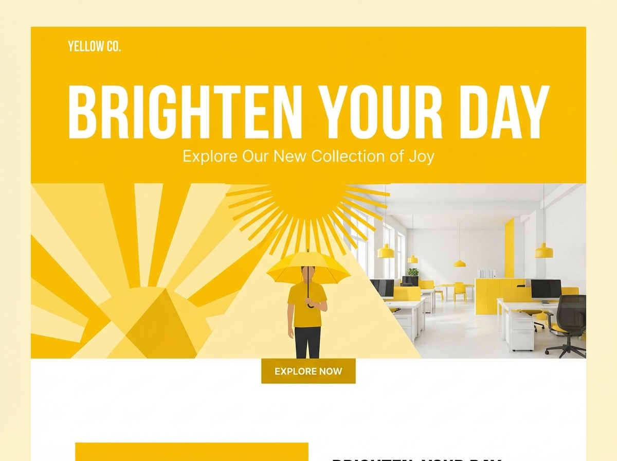 Unleash Creativity with Bright Yellow website preview