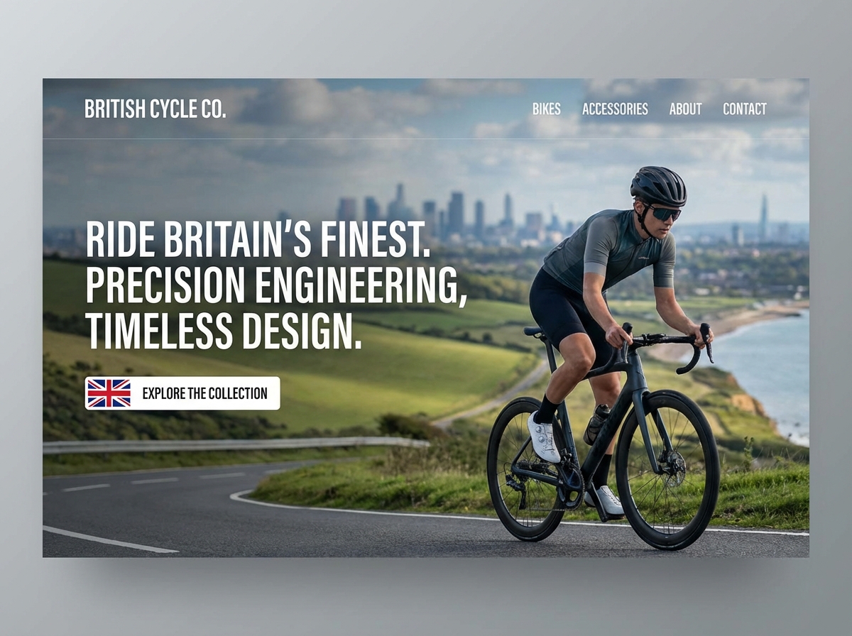 Build Your Iconic British Bike Website Today website preview