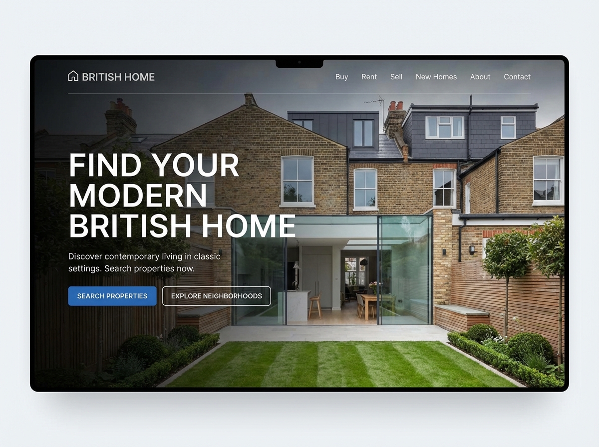 Build Your Dream British Home Website website preview