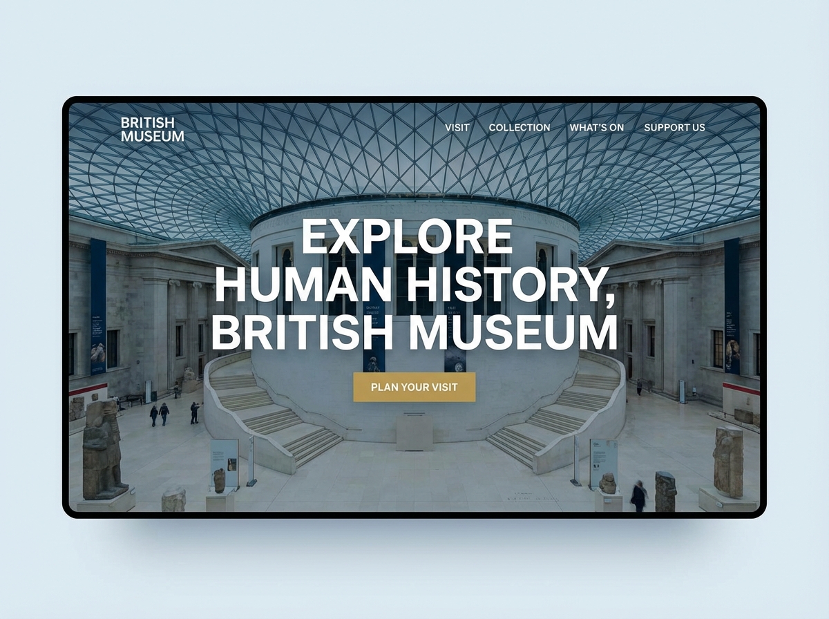 Create a World-Class Online Presence for Your British Museum Exhibit website preview