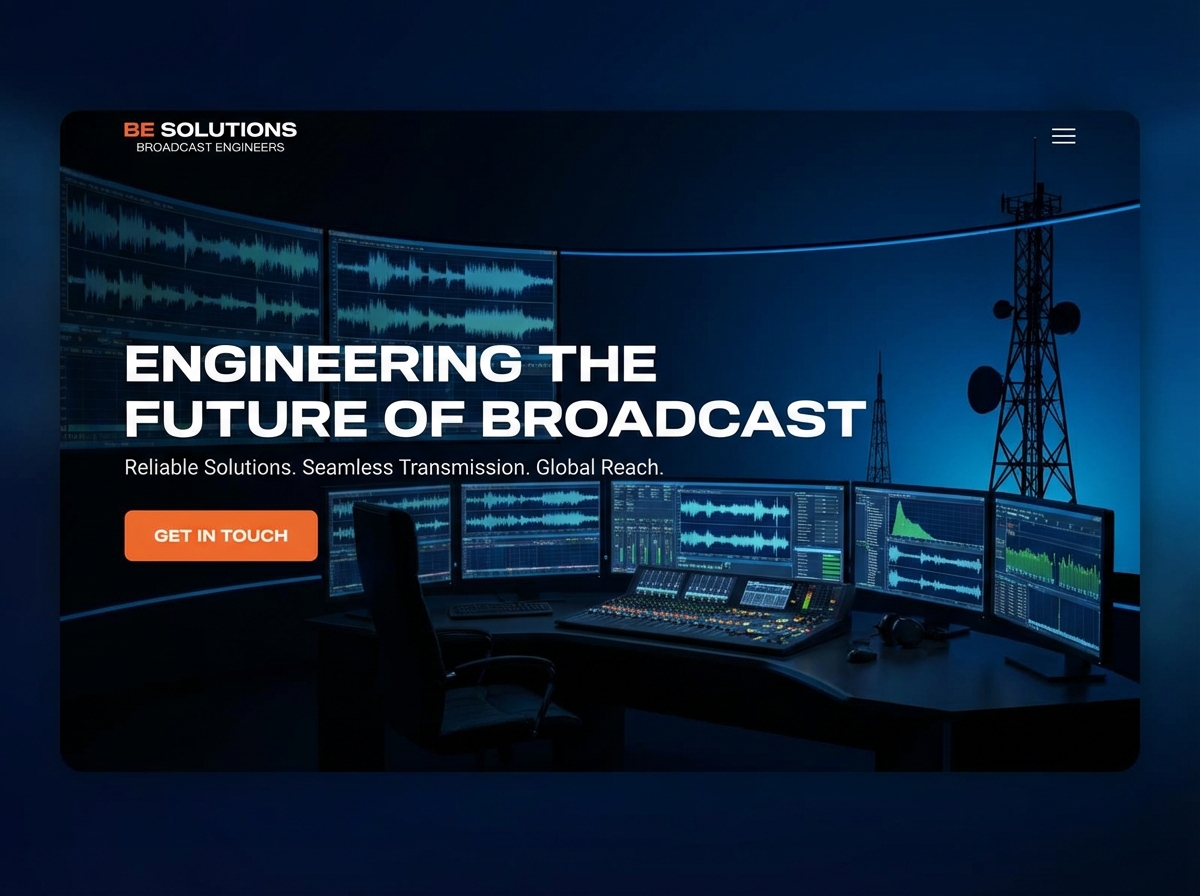 Build Your Professional Broadcast Engineer Website website preview