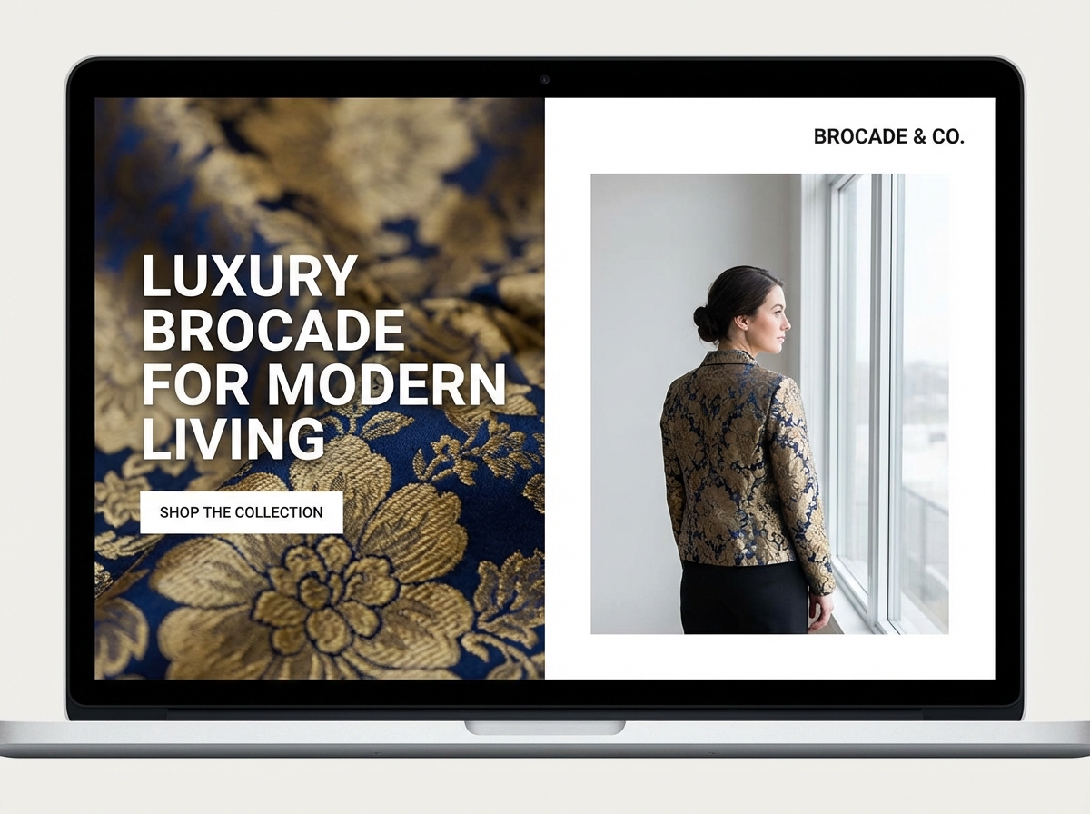 Craft Stunning Sites for Brocade Fabric Businesses website preview