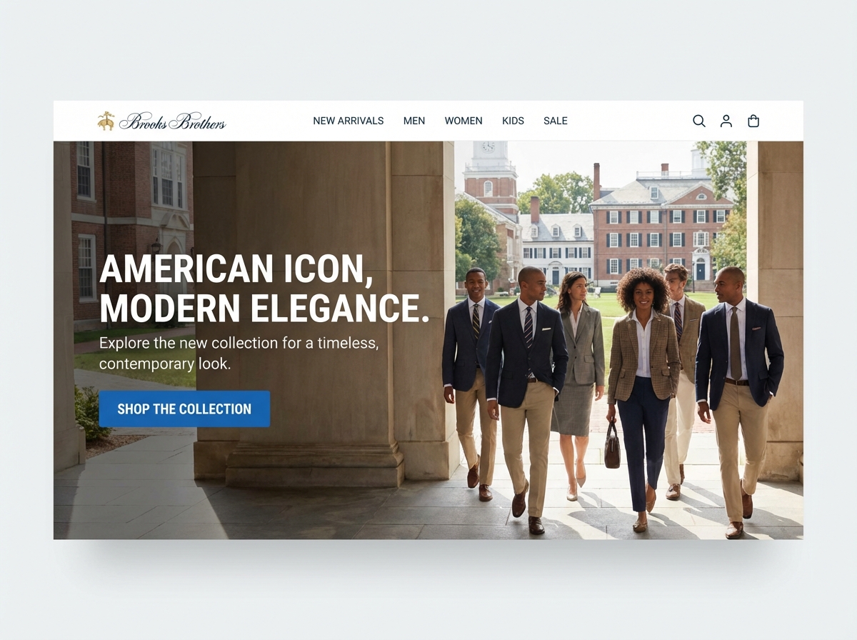 Build a Brand-Approved Brooks Brothers USA Website website preview