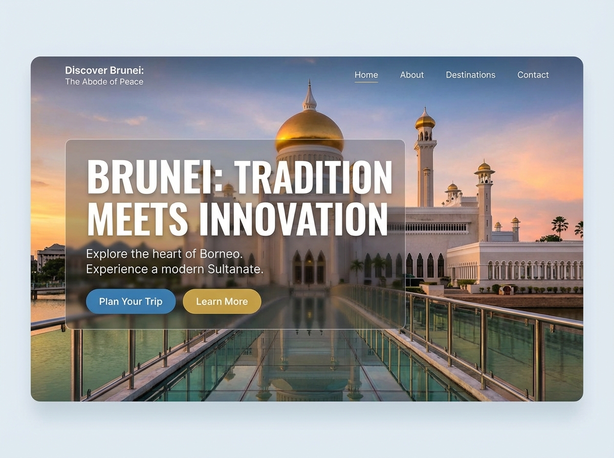 Build a Brunei Travel & Tourism Website Instantly | AI Builder website preview