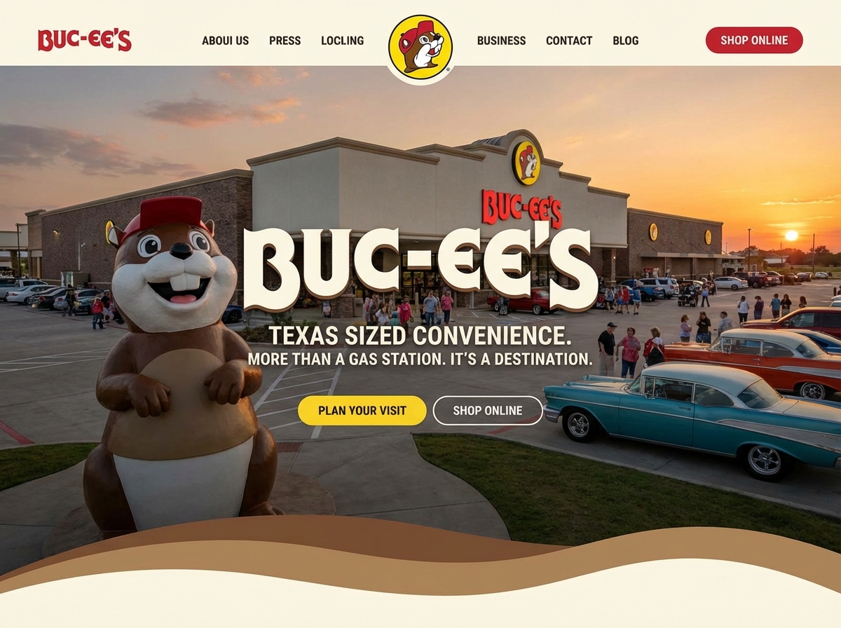 Build Your Own Buc-ee's-Style Experience website preview