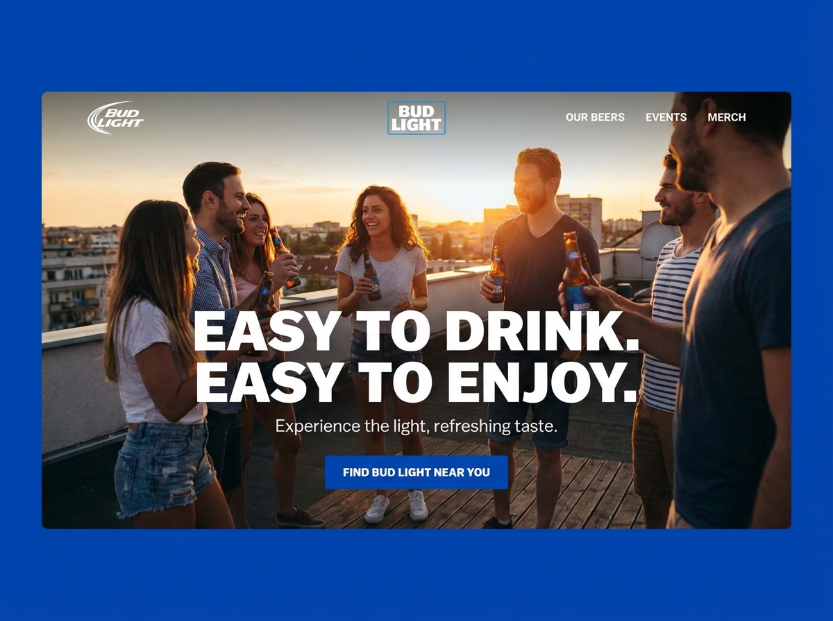 Craft Your Brand with a Bud Light website preview