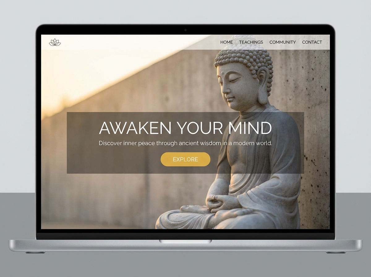 Build Your Enlightened Buddha Website with Ease website preview