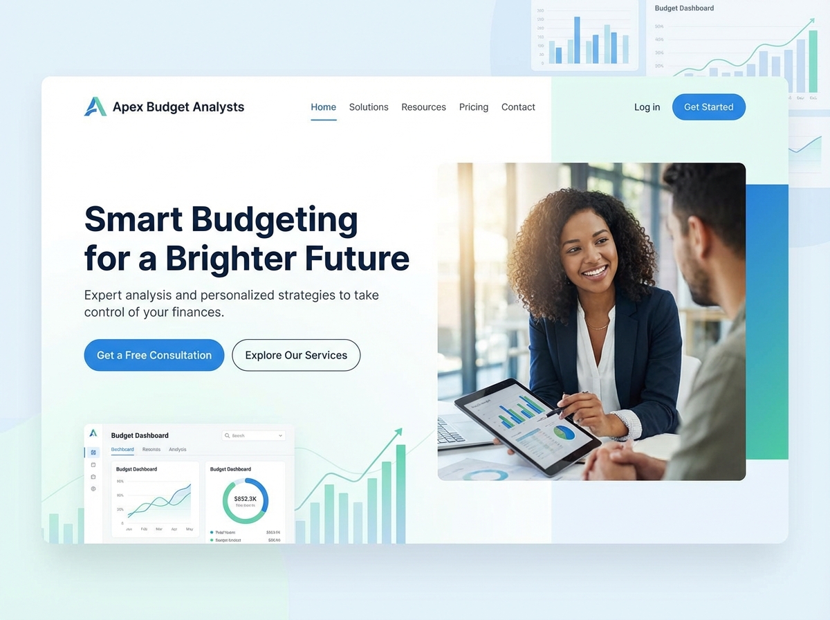 Build Your Professional Budget Analyst Website website preview