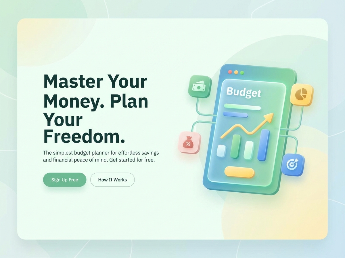 Build Your Own Custom Budget Planner Website website preview
