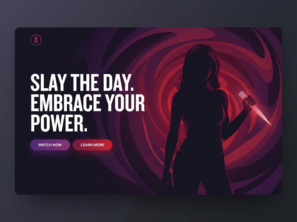 Build Your Website with Any Color. Even Buffy. website preview