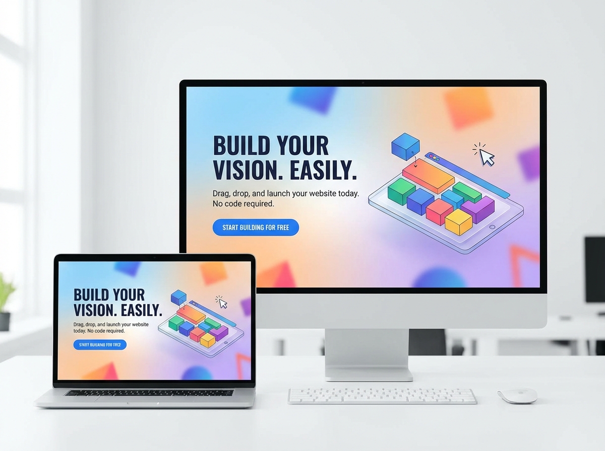 Unleash Your Vision, Build Your Website Instantly website preview