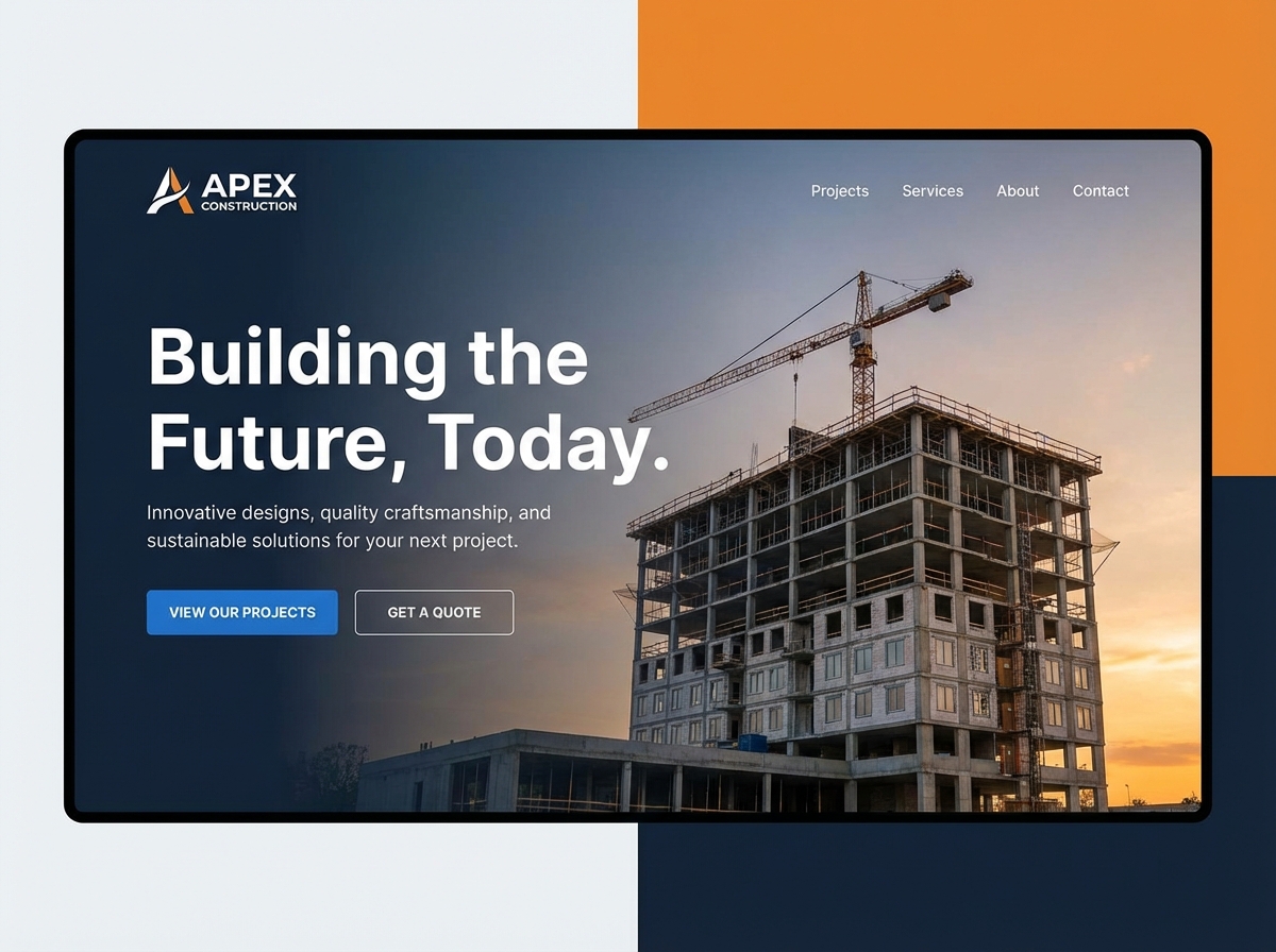 Build Your Vision with a Seamless Construction Website Builder website preview