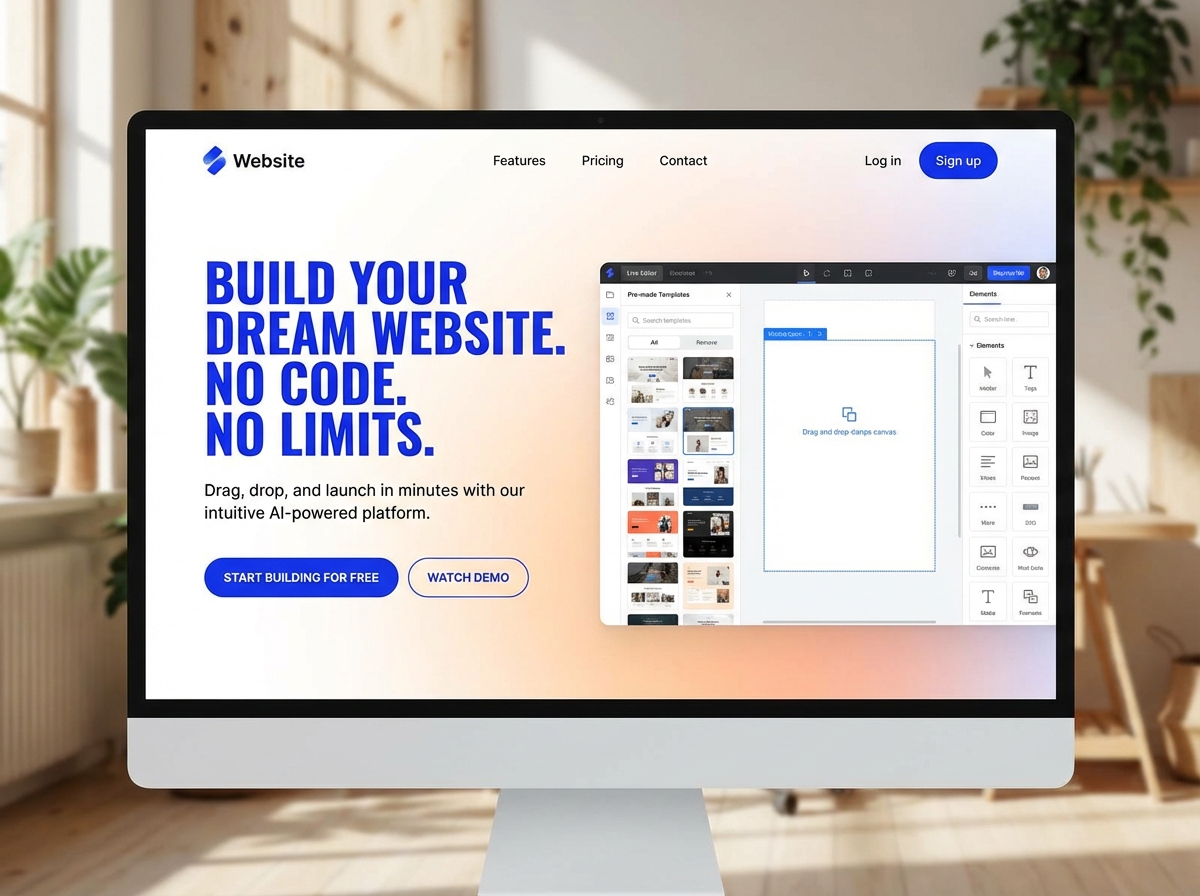 Build Your Own Website, No Code Needed website preview