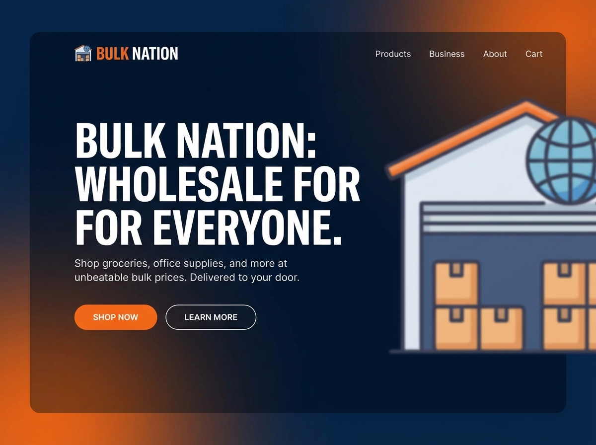 Build Your Bulk Nation Website with Ease website preview