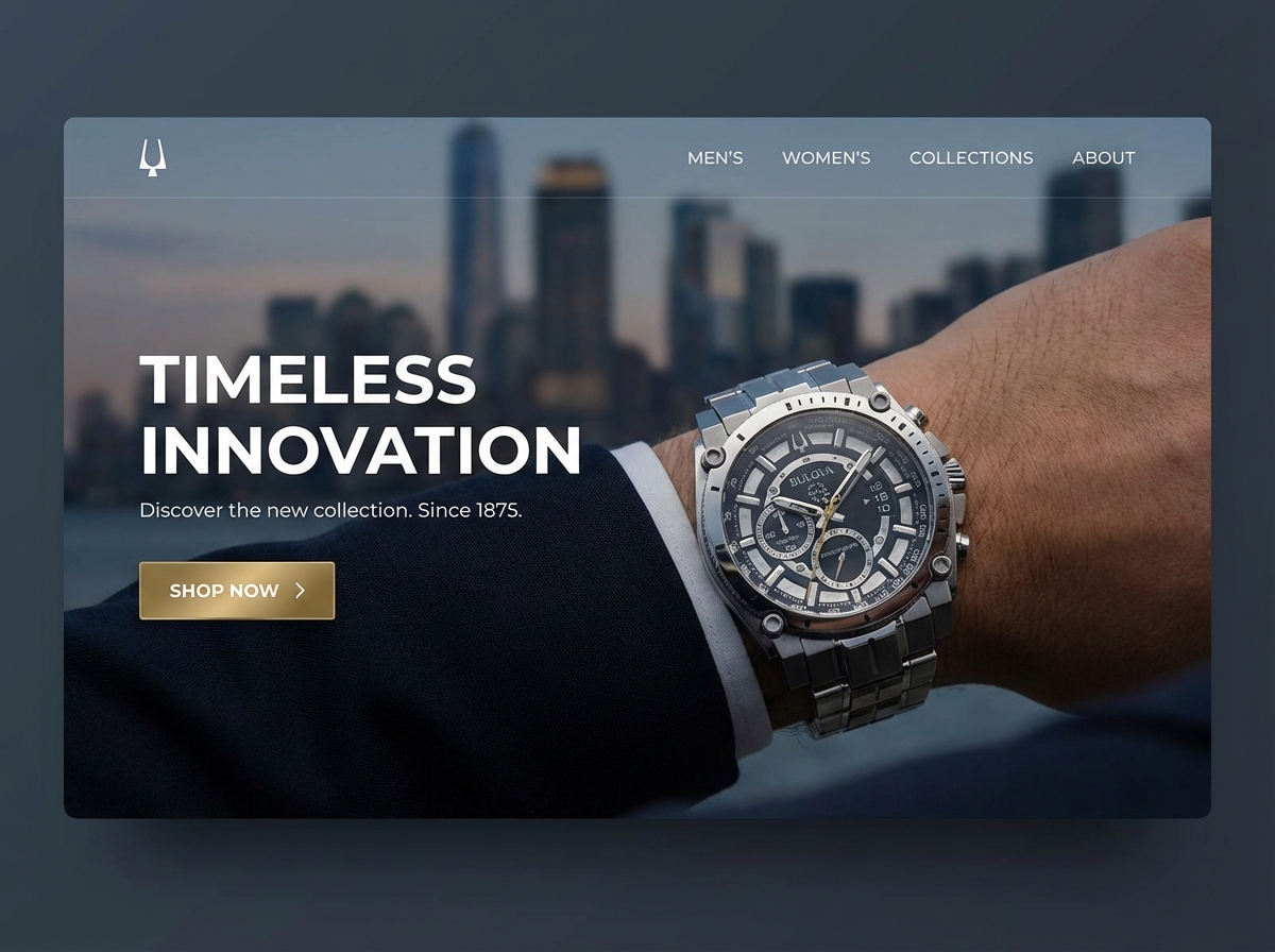 Showcase Your Collection with a Bulova Watches Website website preview