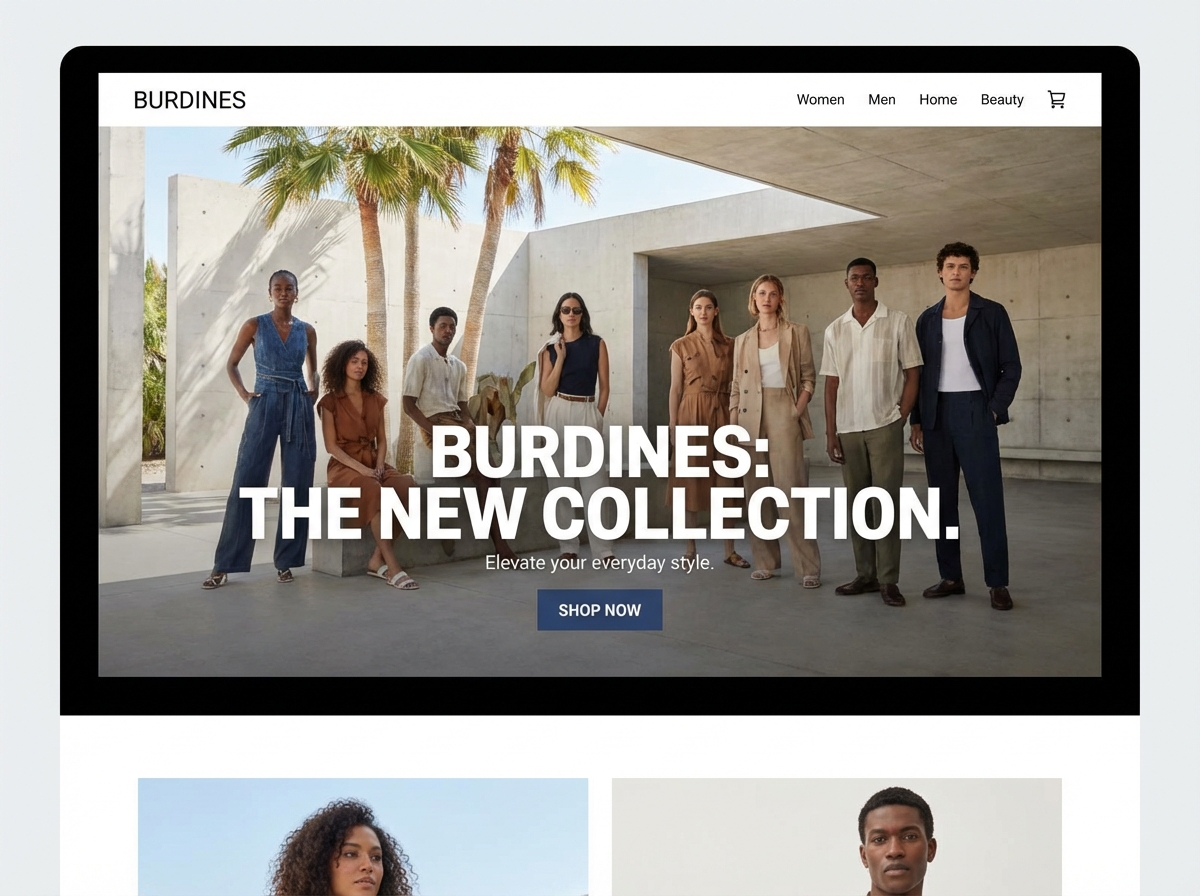 Create a Burdines Style Department Store | AI Builder website preview