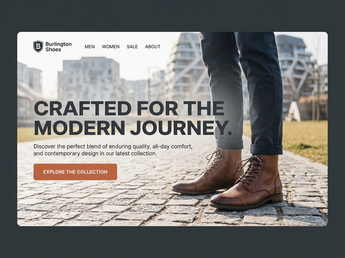 Build a Stunning Online Store for Your Burlington Shoes website preview
