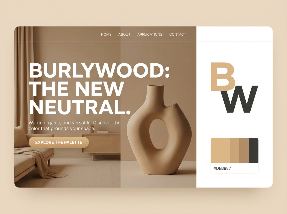 Craft Stunning Websites with the Perfect Burlywood Color Palette website preview