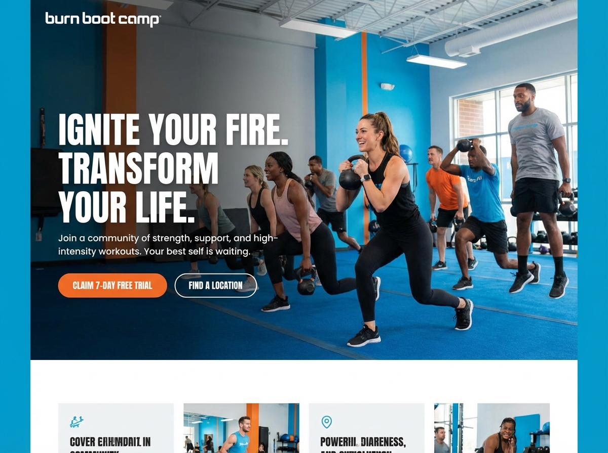 Build Your Burn Boot Camp Website website preview